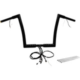 FAT BAGGERS INC. 701912B Fat Baggers Inc. Handlebar Kit - Flat Top - 12" - Black 701912-B