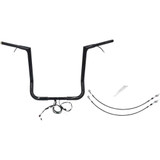 FAT BAGGERS INC. 702216B Fat Baggers Inc. Handlebar Kit - Flat Top - 16" - Black 702216-B