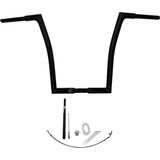 FAT BAGGERS INC. 719916B Fat Baggers Inc. Handlebar Kit - Flat Top - 16" - Black 719916-B