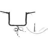 FAT BAGGERS INC. 812012B Fat Baggers Inc. Handlebar Kit - Pointed Top - 12" - Black 812012-B