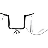 FAT BAGGERS INC. 812014B Fat Baggers Inc. Handlebar Kit - Pointed Top - 14" - Black 812014-B