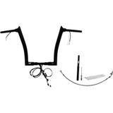 FAT BAGGERS INC. 812914B Fat Baggers Inc. Handlebar Kit - Pointed Top - 14" - Black 812914-B