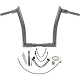 FAT BAGGERS INC. 819614 Fat Baggers Inc. Handlebar Kit - Pointed Top - 14" - Chrome 819614