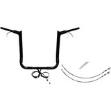 FAT BAGGERS INC. 802216B Fat Baggers Inc. Handlebar Kit - Pointed Top - 16" - Black 802216-B