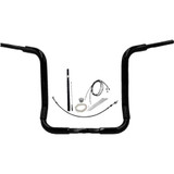 FAT BAGGERS INC. 819416B Fat Baggers Inc. Handlebar Kit - Rounded Top - 16" - Black 819416-B