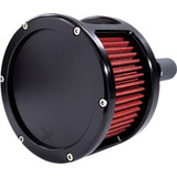 Feuling Oil Pump Corp. Ba Race Series Air Cleaner Kit - Black Anodized - Red Filter 5423