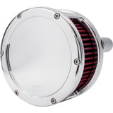 Feuling Oil Pump Corp. Ba Series Air Cleaner Kit - Chrome - Red Filter 5437