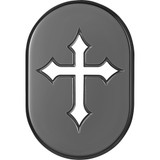 Figurati Designs Antenna Cover - Left Rear Fender - Cross - Black Fd41-Ac-Blk-Lt