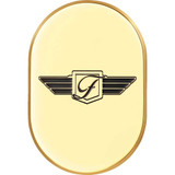 FIGURATI DESIGNS FD01ACGLDRT Figurati Designs Antenna Cover - Right Rear Fender - Fd Logo - Gold Fd-01-Ac-Gld-Rt