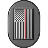 FIGURATI DESIGNS FD75ACBLKRT Figurati Designs Antenna Cover - Right Rear Fender - Red Line American Flag - Black Fd75-Ac-Blk-Rt