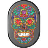 Figurati Designs Antenna Cover - Right Rear Fender - Sugar Skull - Black Fd30-Ac-Blk-Rt