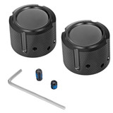 Figurati Designs Axle Nut Cover - Front - Stainless Steel - Smooth - Black Fd60-Fac-Bk