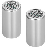 FIGURATI DESIGNS FD72DC2545SS Figurati Designs Docking Hardware Covers - American Flag - Green Line - Long - Stainless Steel Fd72-Dc-2545-Ss