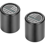 Figurati Designs Docking Hardware Covers - American Flag - Green Line - Short - Black Fd72-Dc-2530-Bk