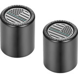 FIGURATI DESIGNS FD72DC2530BK Figurati Designs Docking Hardware Covers - American Flag - Green Line - Short - Black Fd72-Dc-2530-Bk