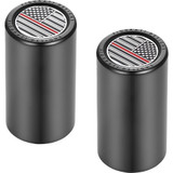 Figurati Designs Docking Hardware Covers - American Flag - Red Line - Long - Black Fd73-Dc-2545-Bk