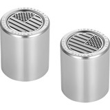 Figurati Designs Docking Hardware Covers - American Flag - Short - Contrast Cut - Stainless Steel Fd26-Dc-2530-Ss