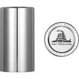 Figurati Designs Docking Hardware Covers - Don'T Tread On Me - Long - Stainless Steel Fd40-Dc-2545-Ss