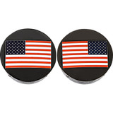 Figurati Designs Swing Arm Covers - American Flag - Custom - Reversed - Black Fd21R-Af-Bk