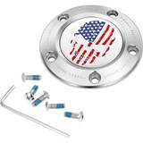 FIGURATI DESIGNS FD24TC5HSS Figurati Designs Timing Cover - 5 Hole - Skull - Stainless Steel Fd24-Tc-5H-Ss