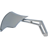 PRO-ONE PERF.MFG. 102300 Pro-One Perf.Mfg. Mirror - Weekend Warrior - Side View - Cut-Out/Flame Head - Oblong - Chrome - Left 102300