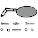 Pro-One Perf.Mfg. Mirror - Weekend Warrior - Side View - Cut-Out - Oval - Black - Right 102320B