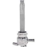 Pingel Round Fuel Valve - Flamed Chrome - 22 Mm 6311-Cf
