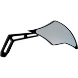 PRO-ONE PERF.MFG. 102301AB Pro-One Perf.Mfg. Mirror - Weekend Warrior - Side View - Cut-Out/Flame Head - Oblong - Black - Right 102301Ab