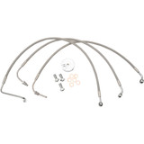 La Choppers Brake Lines - 12" - 14" Ape Hanger Handlebars - Stainless Steel La-8006B13 La Choppers Brake Lines - 12" - 14" Ape Hanger Handlebars - Stainless Steel La-8006B13