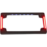 Custom Dynamics License Plate Frame With Led - Flat - Black Tf07-B