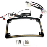 CUSTOM DYNAMICS TF05HDB Custom Dynamics All In One License Plate Frame - Black Tf05-Hd-B