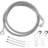 DRAG SPECIALTIES 1204-2750 Drag Specialties Brake Line - Front - Stainless Steel