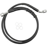 DRAG SPECIALTIES 1741-5387 Drag Specialties Brake Line - Front - +2" - Black - Xl