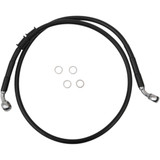 Drag Specialties Brake Line - Front - +4" - Black - Xl