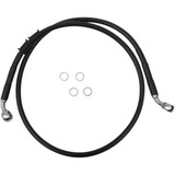 DRAG SPECIALTIES 1741-5361 Drag Specialties Brake Line - Front - +4" - Black - Xl