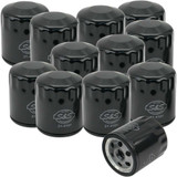 S&S CYCLE 3100239 S&S Cycle Oil Filters - Black - 12-Pack 310-0239