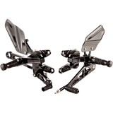 GILLES TOOLING VCRA03B Gilles Tooling Adjustable Rearset - Black - Aprilia Vcr-A03-B