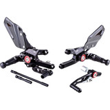 GILLES TOOLING MUE2H01B Gilles Tooling Mue2 Rearset - Black - Honda Mue2-H01-B