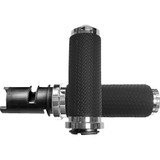 AVON GRIPS MF63BCHF24 Grips - Memory Foam - Large - Tbw - Chrome Mf-63B-Ch-F24