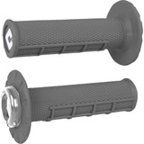 Half Waffle V2.1 Lock-On Grips - Atv/Mx - Graphite/Silver J33Hwh-S