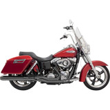 BASSANI XHAUST 1D28RB Bassani Xhaust 2:1 Exhaust - Black - Fld 1D28Rb
