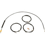 LA CHOPPERS LA8059KT19B Handlebar Cable/Brake Line Kit - 18" - 20" Ape Hanger Handlebars - Black Vinyl La-8059Kt-19B