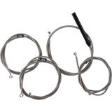 LA CHOPPERS LA8059KT213 Handlebar Cable/Brake Line Kit - Complete - 12" - 14" Handlebars - Stainless La-8059Kt2-13