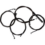 LA CHOPPERS LA8059KT216M Handlebar Cable/Brake Line Kit - Complete - 15" - 17" Handlebars - Midnight La-8059Kt2-16M