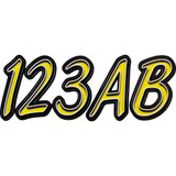 HARDLINE LYBKG400 Hardline Sticker Kit 400 - Lime/Black Lybkg400