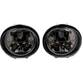 CUSTOM DYNAMICS CDTB575OVB Custom Dynamics Led Headlight - 5-3/4" - Black - Pair Cdtb-575Ov-B