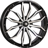 High Lifter Wheel - Hl21 - Front/Rear - Gloss Black W/Machined - 24X7 - 4/137 - 4+3 (+10 Mm) 24Hl21-1137