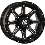 High Lifter Wheel - Hl4 - Front/Rear - Gloss Black W/Machined - 14X7 - 4/110 - 4+3 (+10 Mm) 14Hl04-1110