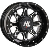 HIGH LIFTER 12HL041111 High Lifter Wheel - Hl4 - Rear - Gloss Black W/Machined - 12X7 - 4/110 - 2+5 (-47 Mm) 12Hl04-1111