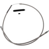 BARNETT 10230100626 High-Efficiency Stainless Steel Clutch Cable For Harley-Davidson - +6" 102-30-10062-6
